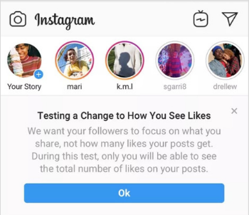 Instagram hide likes- Change Notification in App