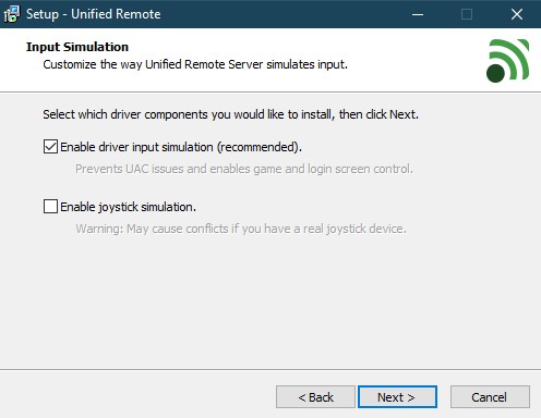 Installing Unified Remote on PC-4