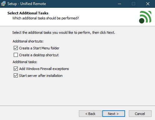 Installing Unified Remote on PC-5