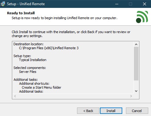 Installing Unified Remote on PC-6