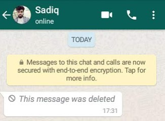 READ WHATSAPP MESSAGES DELETED BY SENDER- This message was deleted