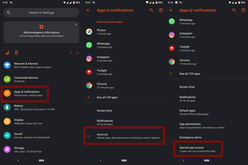 Secure Android Devices- Android 9- Unknown Sources