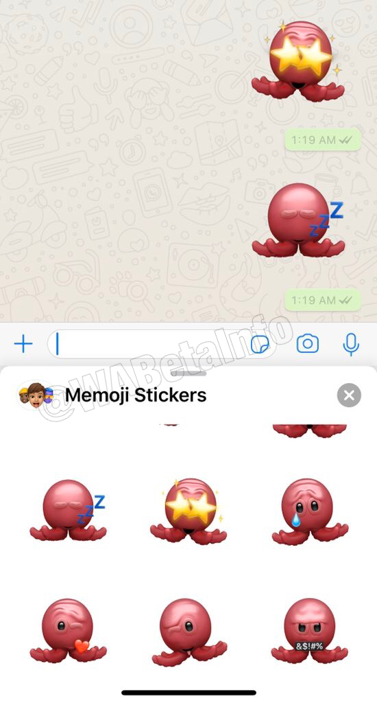 WhatsApp Memoji in ChaT 1