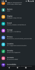 android 10 settings