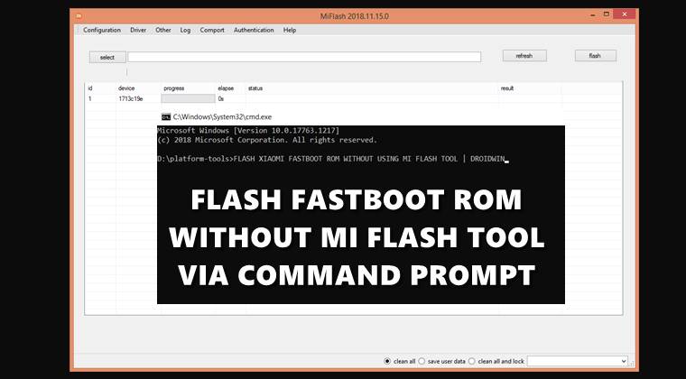flash fastboot rom without mi flash tool