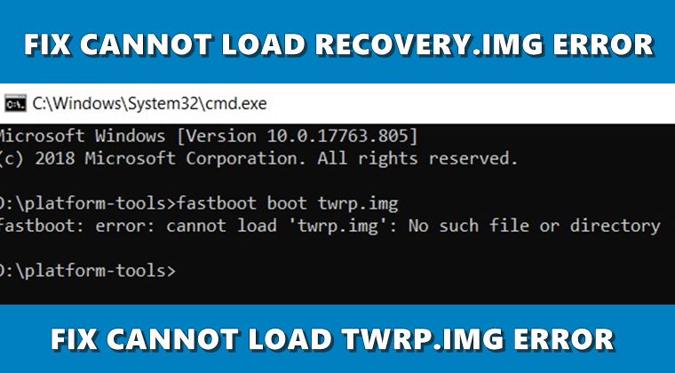 cannot load recovery.img