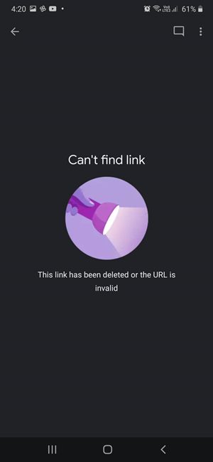 can't find link google photos