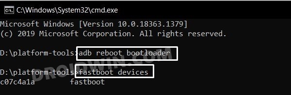 flash stock firmware via fastboot commands