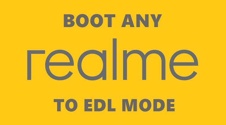 boot realme edl mode