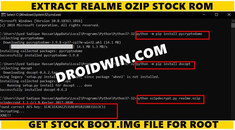 extract realme ozip firmware rom
