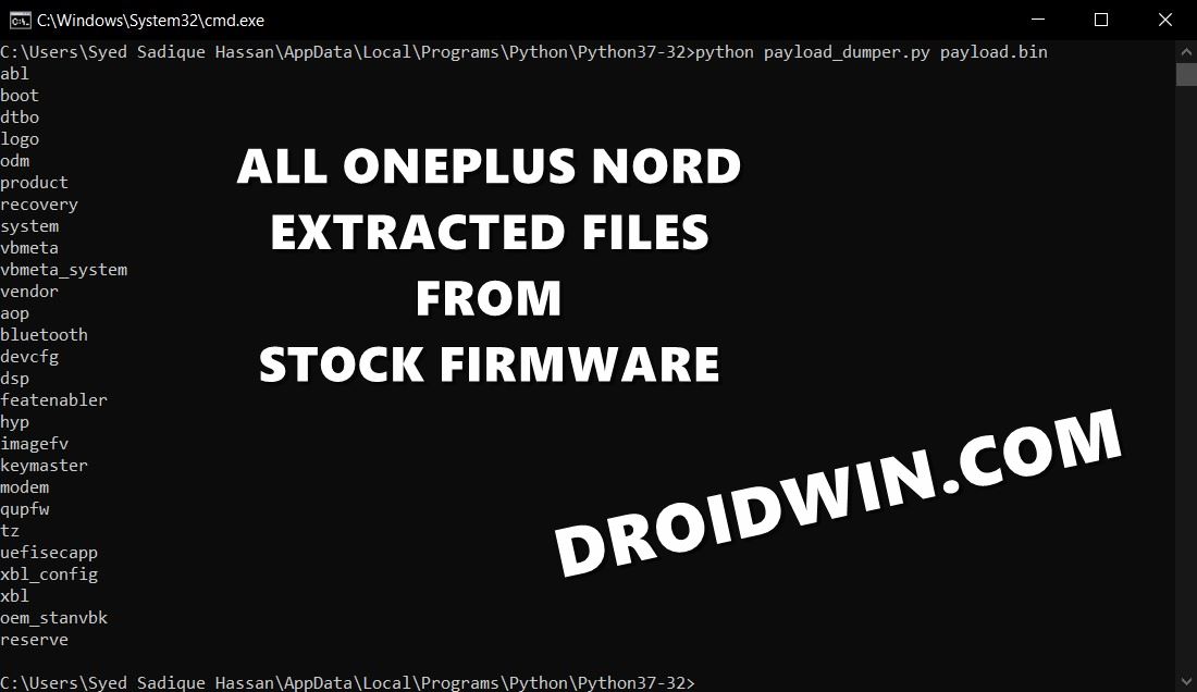 oneplus nord firmware payload bin