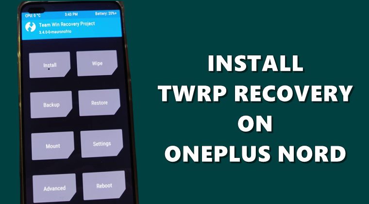 twrp recovery oneplus nord