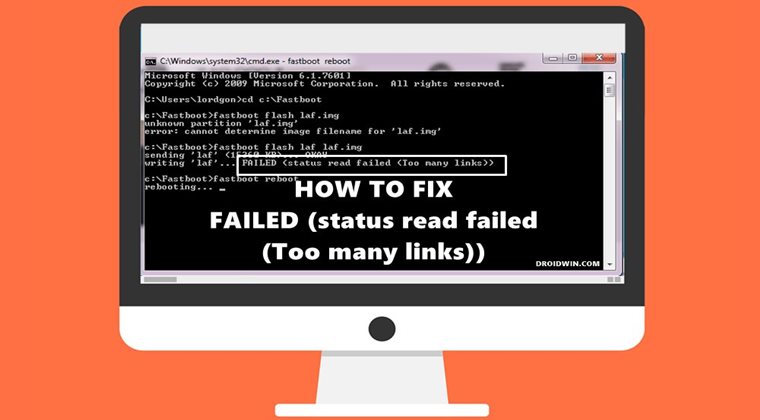 fix FAILED (status read failed (Too many links))