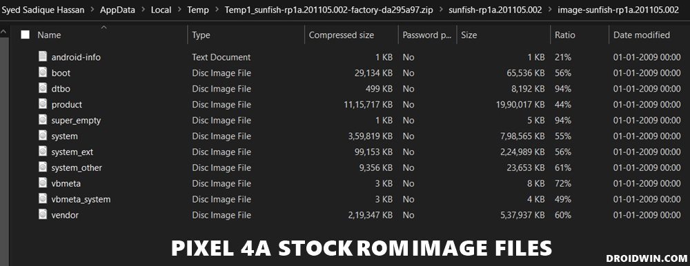 pixel 4a boot system image files