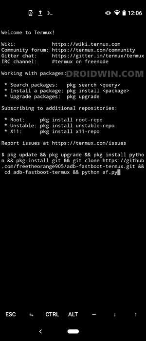 ADB Fastboot Commands on android via termux