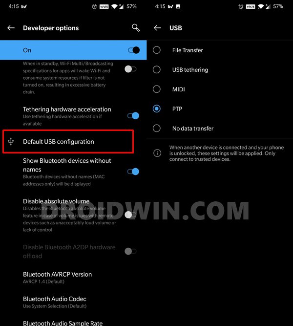 default usb connection fix adb device not found error