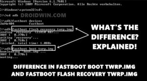 fastboot flash recovery recovery img command