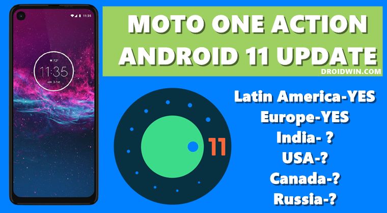 motorola moto one action android 11 update