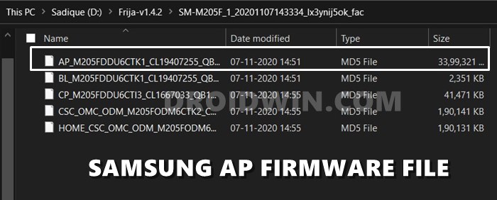 samsung odin ap file android 11 oneui 3.0