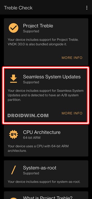 check for seamless system update