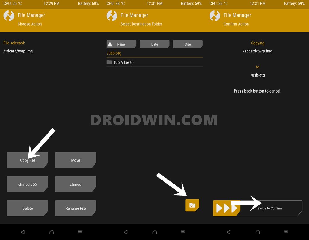 copy file using twrp recovery