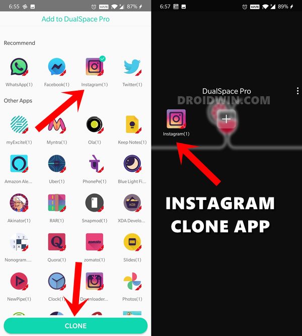 create instagram clone app