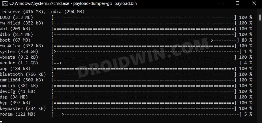 extract stock recovery oneplus payload.bin