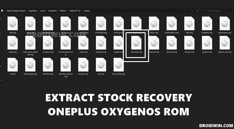 extract stock recovery.img oneplus stock rom oxygenos