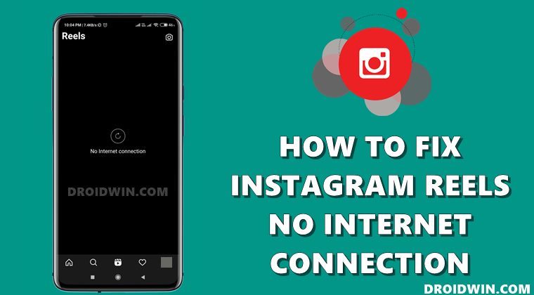fix instagram reels no internet connection issue