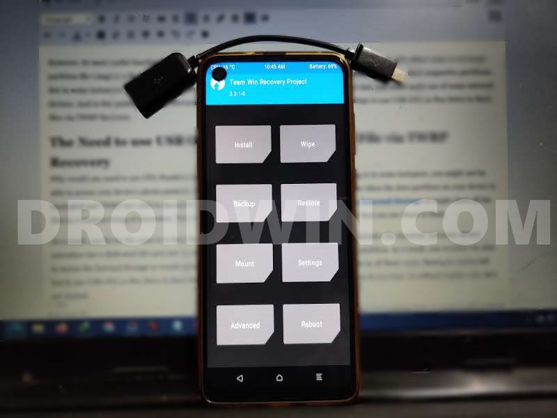 flash files twrp recovery usb otg pendrive
