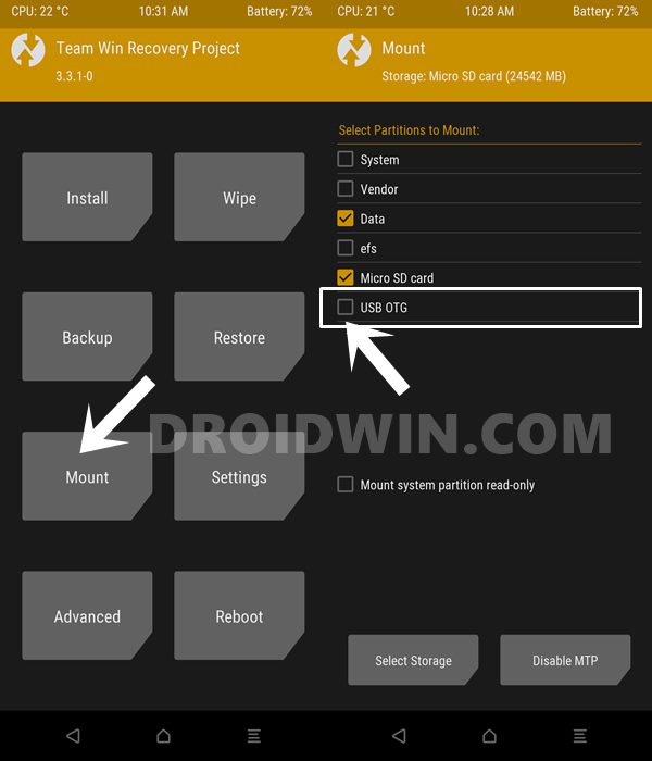 Use USB OTG or Pen Drive to Flash File via TWRP Recovery   DroidWin - 46