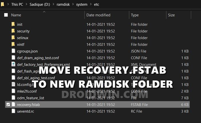 move recovery.fstab to new ramdisk etc folder