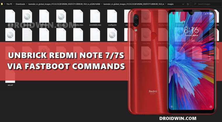 unbrick redmi note 7 7s fastboot commands