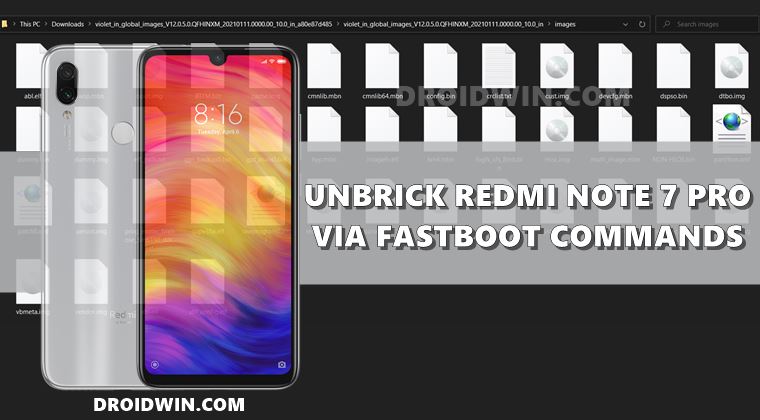 unbrick redmi note 7 pro fastboot commands