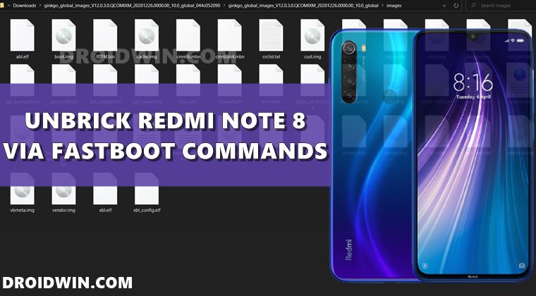 unbrick redmi note 8 fastboot commands