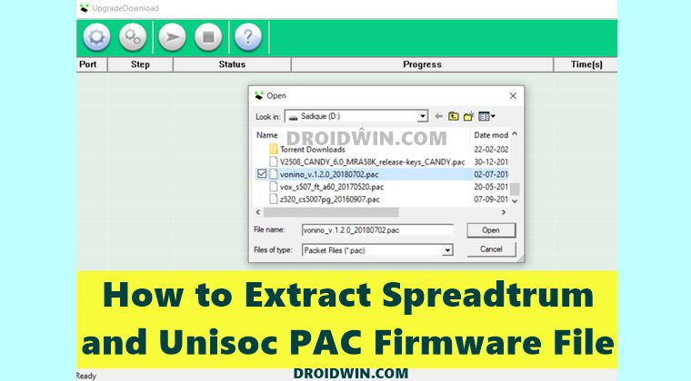Extract Spreadtrum and Unisoc PAC Firmware Files