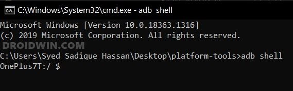 adb shell command