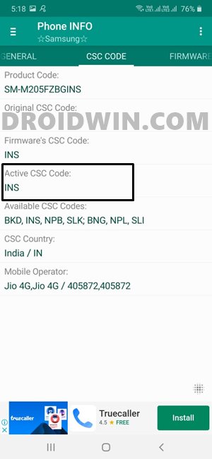 How to Change CSC Codes in Samsung Devices - 92