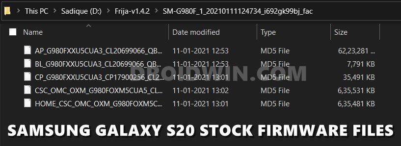 galaxy s20 stock firmware AP file