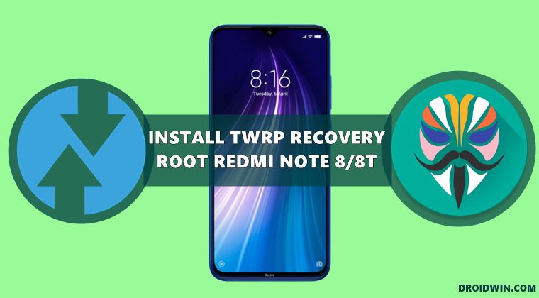 install twrp recovery root redmi note 8 8t