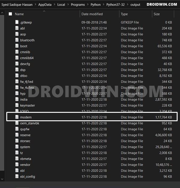 modem.bin stock modem file fix network wifi calls root