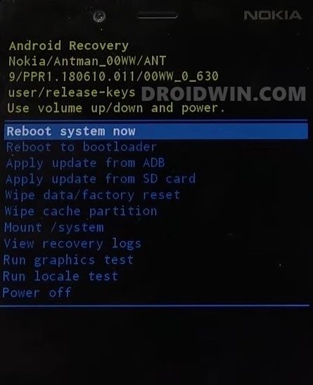 reboot system now nokia stock recovery