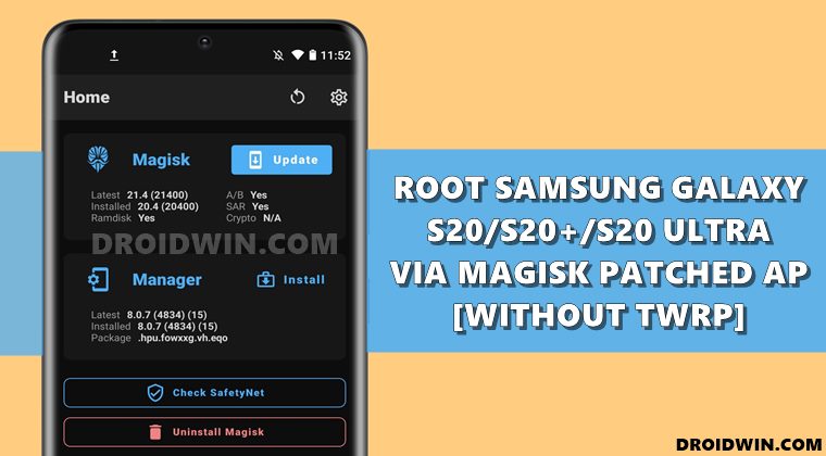 root samsung galaxy s20 plus ultra magisk without twrp
