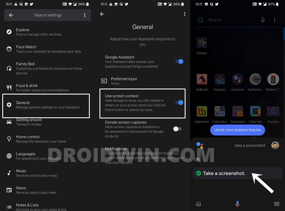 take screenshot android restricted app