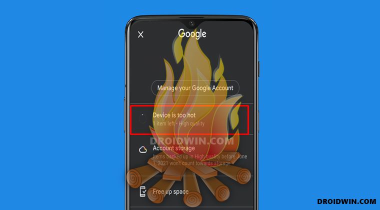 How to Fix Google Photos Device is too Hot, Unable to Backup