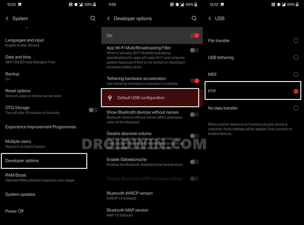 change default usb configuration android fix adb fastboot errors