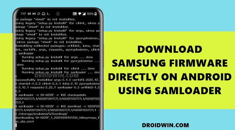 download samsung firmware without pc samloader android