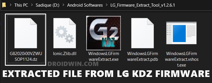 extracted lg firmware dz file