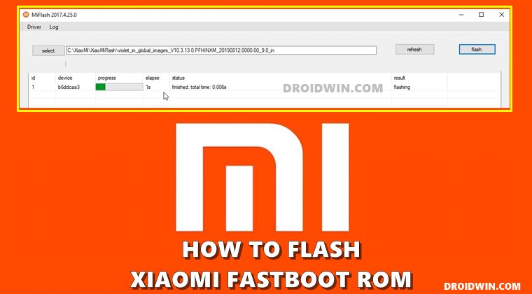 Install Xiaomi MIUI Fastboot ROM
