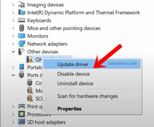 update drivers Fix Device not showing in Fastboot Mode